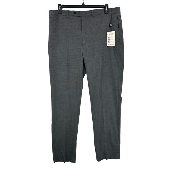 Lauren Ralph Lauren Mens Dress Pants Gray Stripe 40Wx34L New
